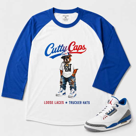 Cutty Caps True Blue Baseball Graphic T-Shirt