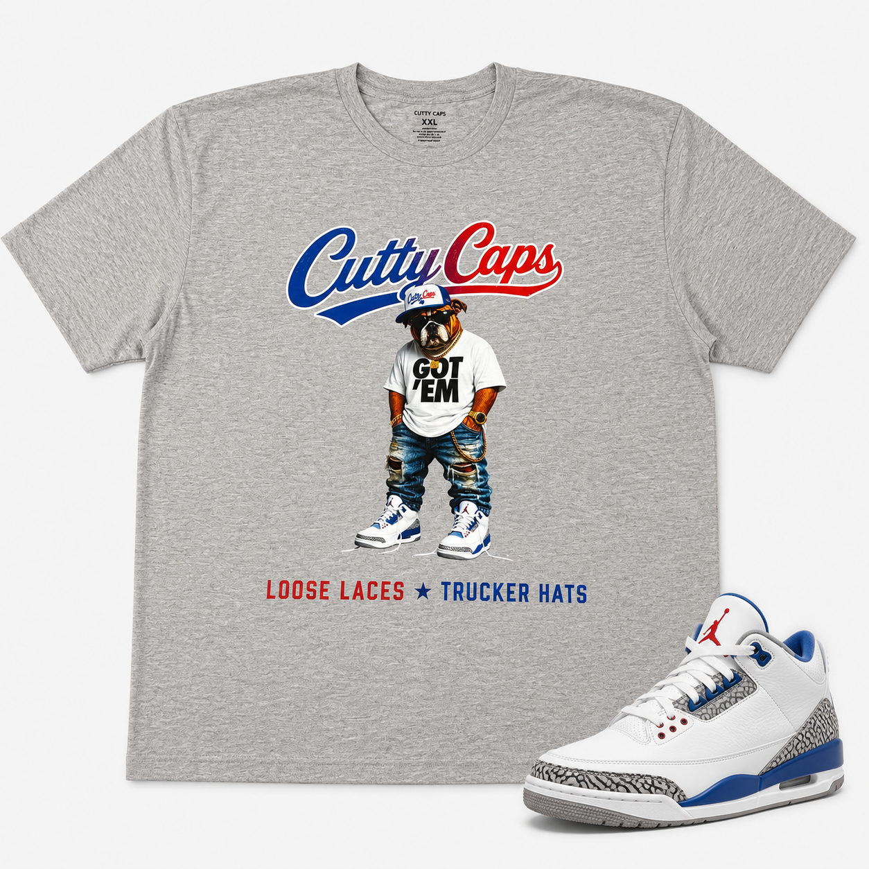 Cutty Caps True Blue Graphic T-Shirt