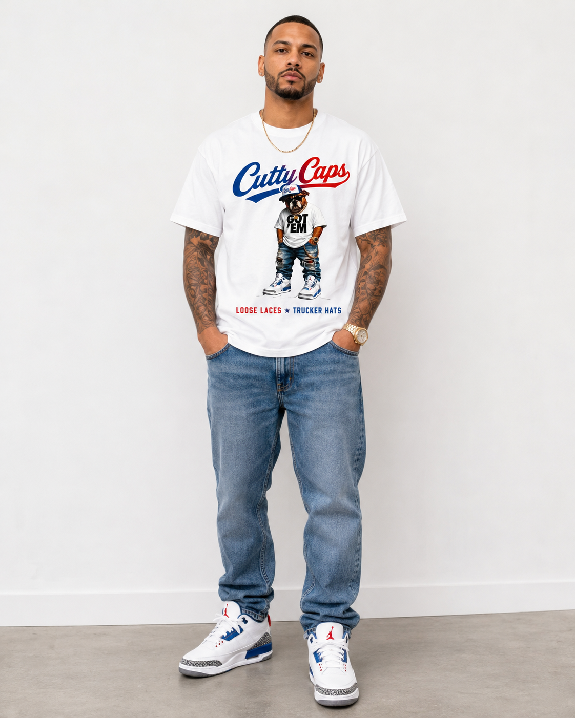 Cutty Caps True Blue Graphic T-Shirt